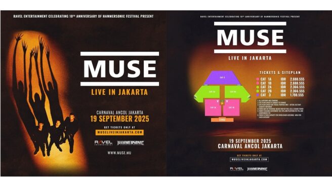 Konser Muse di Jakarta 2025, Harga Tiket Mulai Rp1,7 Jutaan