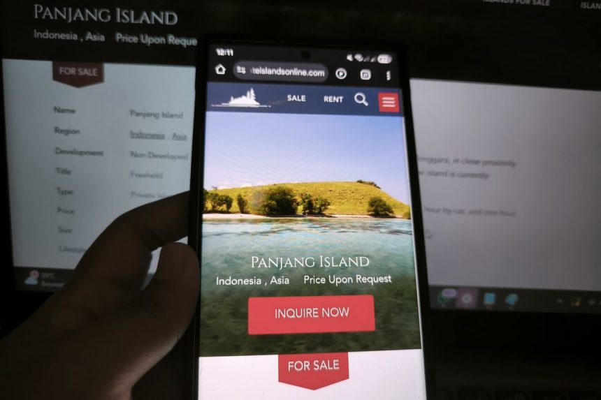 Pulau Panjang Sumbawa Dijual Online, Kementerian ATR/BPN Tegaskan Belum Terdaftar sebagai Hak Milik
