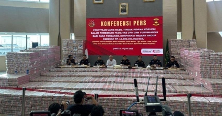Kejagung Pamer Tumpukan Uang Rp 2 Triliun, Total Sitaan Kasus Wilmar Group Capai Rp 11,8 Triliun